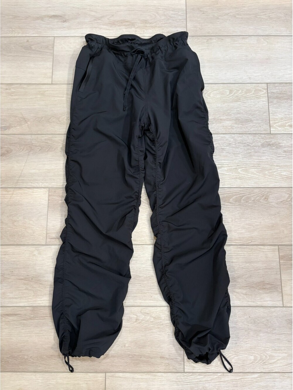 Kirkland Pants Womens Size Large Black Joggers Ruched Pull On Athletic Lounge